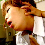 Second pic of Dreamy teacher Yuuno Hoshi slurps up cum | Japan HDV