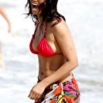 Second pic of Padma Lakshmi sexy in red bikini