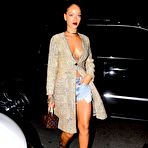 First pic of Rihanna legs at at Giorgio Baldi dinner