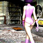 First pic of 3D anime slut strips in dirty garage