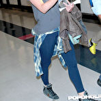 First pic of Popoholic  » Blog Archive   » Megan Fox Touches Down At LAX In Sexy Leggings