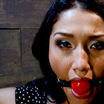 First pic of Sex and Submission - Delicious Vicky Chase chokes with cock in rough deepthroat sex with bondage expert in basement