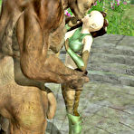 First pic of 3D sexy teen elf stroking and sucking ridiculously huge troll schlong at Hd3dMonsterSex.com