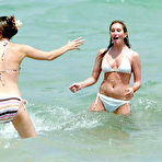 First pic of Brooke Kinsella in bikini in Caribbean