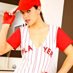 First pic of Michaela dressing up as a sexy baseball player | Only Tease Fan