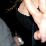 First pic of Lindsay Lohan nipple slip at the Gareth Pugh show at London Fashion Week