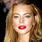 Third pic of Lindsay Lohan nipple slip at the Gareth Pugh show at London Fashion Week