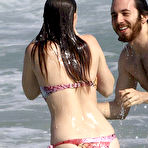 First pic of Leighton Meester wearing a bikini at a beach in Rio de Janeiro