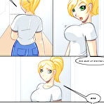 Third pic of Bondage sex comics with sexy young blonde