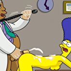 Fourth pic of Simpsons - Dr. Hibbert fucks Marge
