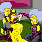 Second pic of Simpsons - Patty and Selma Bouvier rape Ned Flanders