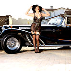 First pic of Valentina Nappi Classic Busty Brunette with Classic Car