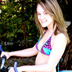 First pic of 18 year old teen Lizzy Bell teasing outdoors at PinkWorld Blog