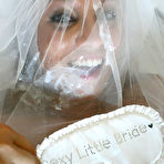 Fourth pic of Stacey Hopkins naughty bride rides the groom's throbbing dick