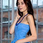 First pic of Skinny Leggy Model in a Blue Dress
