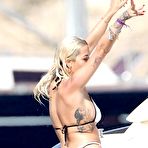 Fourth pic of Rita Ora camel toe in bikini on a yacht