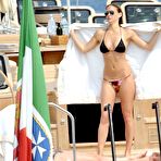 Second pic of Bar Refaeli sexy in a bikini on a yacht in Cannes