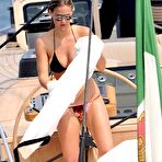 Third pic of Bar Refaeli sexy in a bikini on a yacht in Cannes