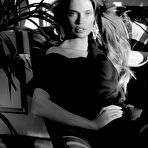 First pic of Bianca Balti black-&-white sexy posing photoshoot