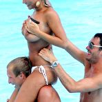 Second pic of Billie Faiers caught topless on the beach