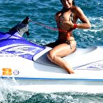 Second pic of porn star Lezley Zen goes jet skiing and scuba diving before getting pounded!