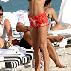 First pic of Claudia Galanti exposed her round ass on the beach