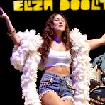 Fourth pic of Eliza Doolittle shows side of boob and legs