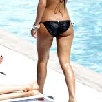 Fourth pic of Frankie Sandford in bikini poolside candids