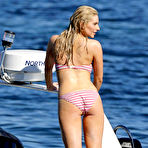 Second pic of Gemma Merna in bikini poolside and on a boat