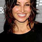 Third pic of Gina Gershon posing for paparazzi Blackberry Torch launch party