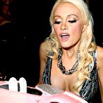 Third pic of Holly Madison shows cleavage and side of boob