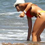 Second pic of Ilary Blasi looking sexy in bikini on the beach