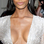 First pic of Jourdan Dunn shows cleavage in night dress