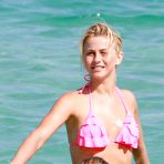 First pic of Julianne Hough sexy in pink bikini on the beach