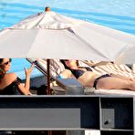 Second pic of Lucy Hale in black bikini poolside paparazzi shots