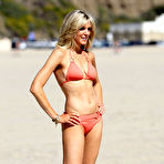 First pic of Marla Maples sexy in red bikini on the beach