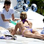 Fourth pic of Karolina Kurkova in bikini on a yacht candids in Cannes