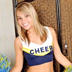 First pic of Blonde Cheerleader With Tan Lines
