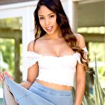 First pic of Alexis Love strips off her cute white top and skirt (Digital Desire - 16 Pictures)
