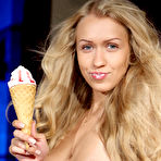 First pic of Kaylee A gives a sensual demonstration on how to enjoy an ice cream cone