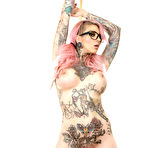 Third pic of 
      Sydnee Vicious exposes her fabulous inked curves
    