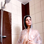Second pic of PinkFineArt | Helga rain coat in shower from avErotica