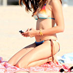 Third pic of Noureen DeWulf sexy in bikini on the beach