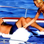 Fourth pic of Rita Rusic in bikini and topless on the yacht