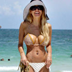 First pic of Shauna Sand exposed her big boobs on the beach