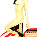 First pic of Vikki Blows posing topless for her 2011 official calendar