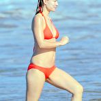 First pic of Olivia Wilde in orange bikini in Hawaii