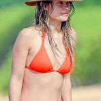Fourth pic of Olivia Wilde in orange bikini in Hawaii