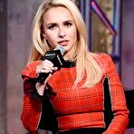 Fourth pic of Hayden Panettiere posing in black mini skirt