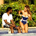 Third pic of Daphne Joy sexy in swimsuit poolside